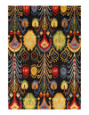 Multi Color Fine Hand Knotted Ikat Rug 7'11'' X 9'9''