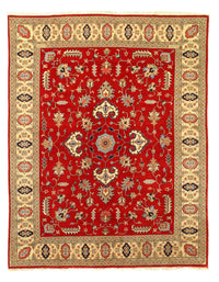 Fine Hand Knotted Persian Tabriz Design rug 7'7'' X 9'5''