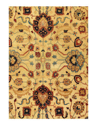 Beige Fine Hand Knotted Agra 8' X 10'