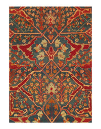 Fine Hand Knotted Indian Agra rug 8'1'' X 10'4''