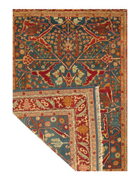 Fine Hand Knotted Indian Agra rug 8'1'' X 10'4''