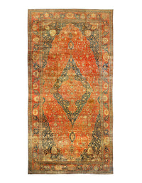 Fine Hand Knotted Persian Antique Mohtasham Kashan 13'5'' X 26'5''