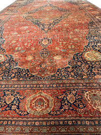 Fine Hand Knotted Persian Antique Mohtasham Kashan 13'5'' X 26'5''