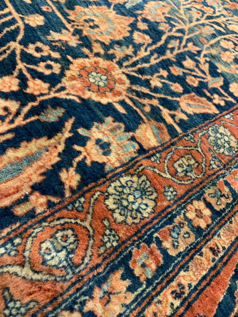 Fine Hand Knotted Persian Antique Mohtasham Kashan 13'5'' X 26'5''