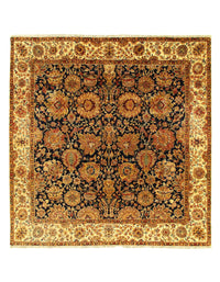 Fine Hand Knotted Indian Agra square 8' X 8'