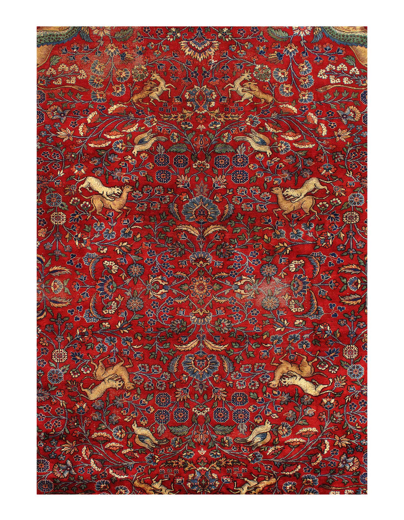 Fine Hand Knotted Antique Turkish rug 9'6'' X 11'9''