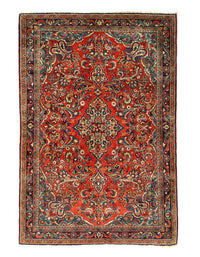 Fine Hand Knotted Antique Persian sarouk 3'4'' X 4'11''