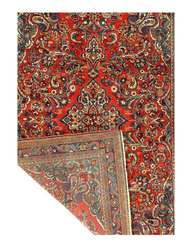 Fine Hand Knotted Antique Persian sarouk 3'4'' X 4'11''