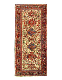 Persian Antique Hand Knotted Persian Karajeh 5' X 12'