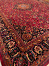 Fine Hand Knotted Vintage Persian Mashad 11'2'' X 15'7''