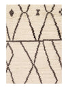 Ivory fine hand Knotted Moroccon rug 5'5'' X 7'6''