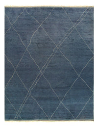 Pasargad Blue Hand Knotted Moroccan Rug 10' X 13'