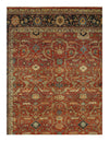 Rust Fine Hand Knotted Persian serapi Design Rug 8' x 9'9''