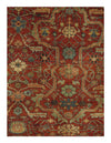 Rust Fine Hand Knotted Persian serapi Design Rug 8' x 9'9''