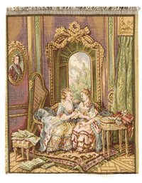 Genre Tapestry Landscape Romantic Vintage 1' X 1'3''