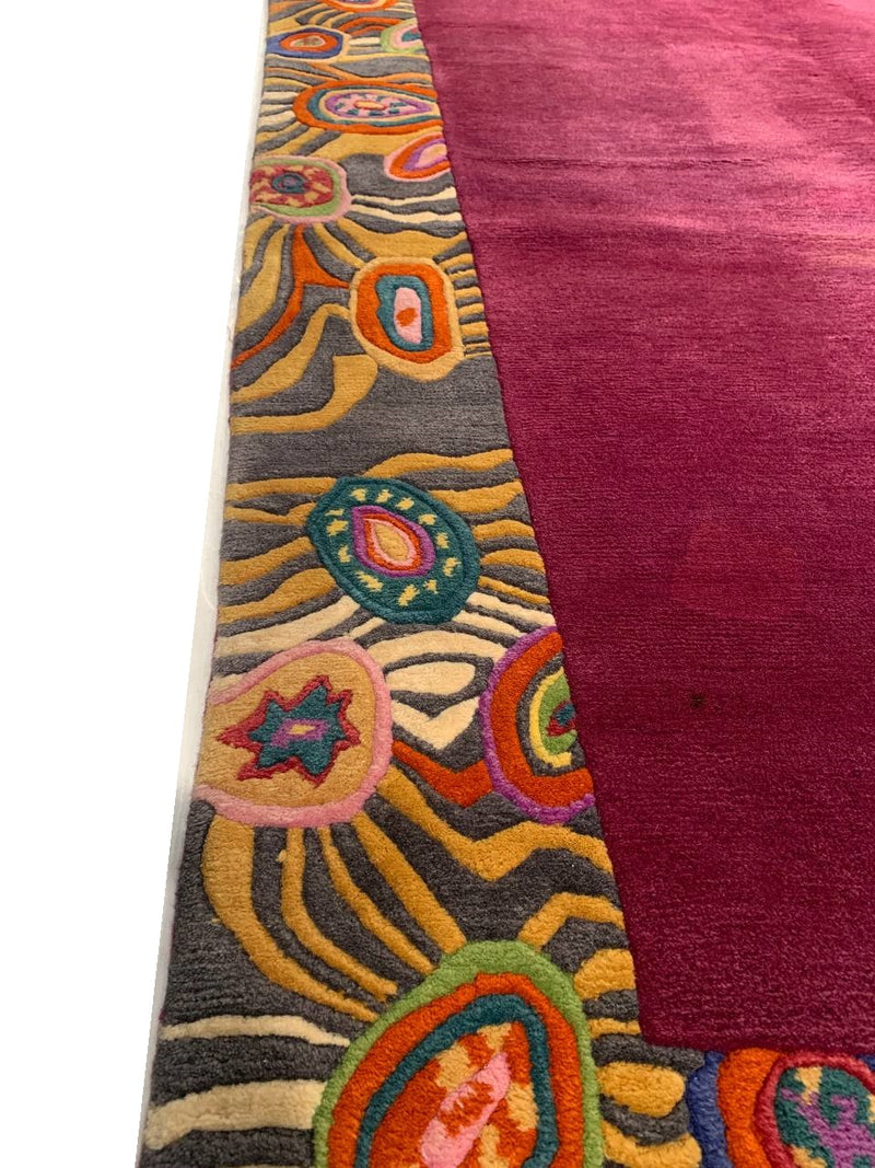 Fine Hand Knotted Vintage Tibetan rug 9'9'' X 13'1''