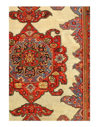 Fine Hand Knotted Persian Antique Malayer 4'2'' X 6'6''