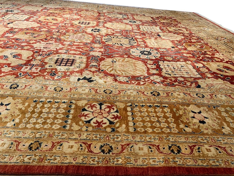 Rust color Fine hand Knotted Pak Persian 11'11'' X 15'5''