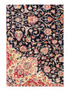 Navy Blue Fine Hand Knotted Persian Vintage Kerman 11'5'' X 17'2''