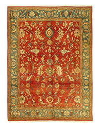 Rust Color fine Agra Rug 9' X 12'