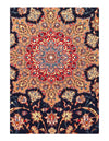 Navy Blue super Fine Persain silk & wool Isfahan 7'9'' X 11'9''