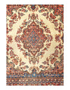 Fine Hand Knotted Persian Vintage sarouk square rug 9' X 9'