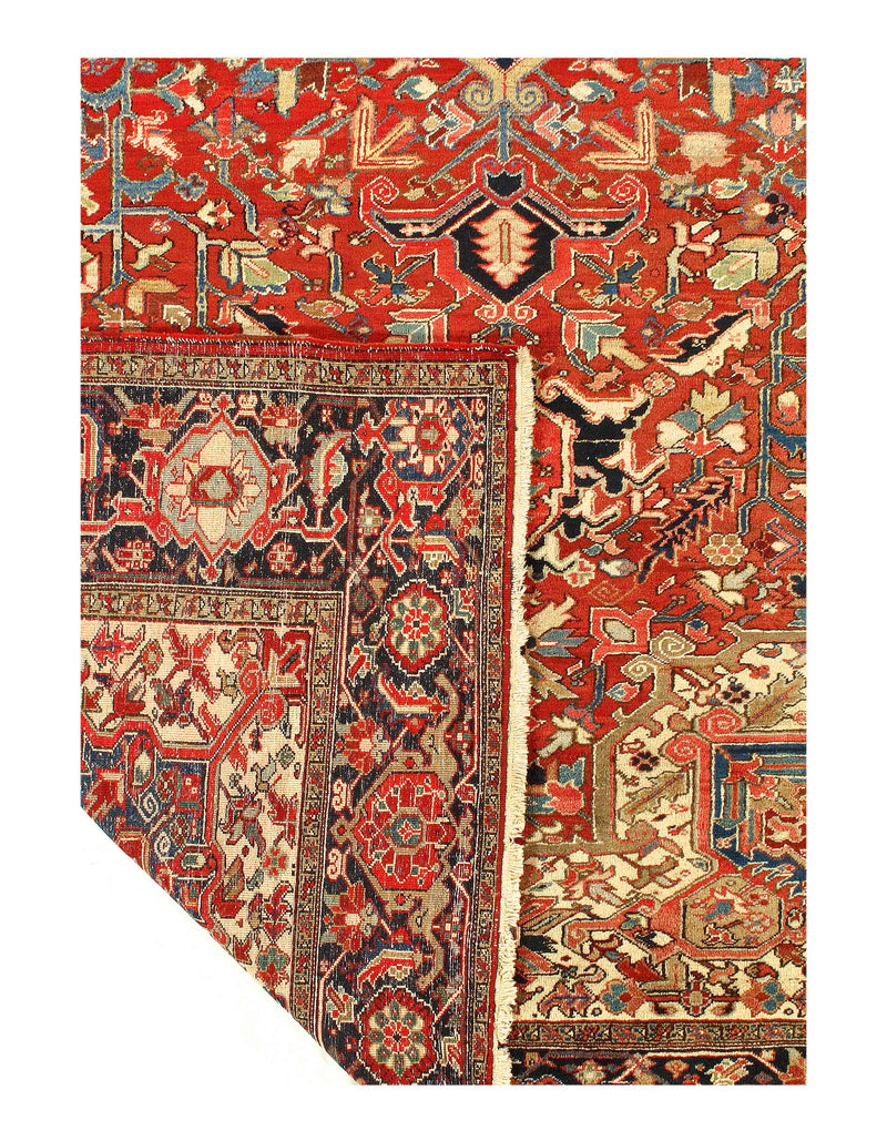 Persian Antique Hand Knotted Heriz 10'9'' X 22'1''