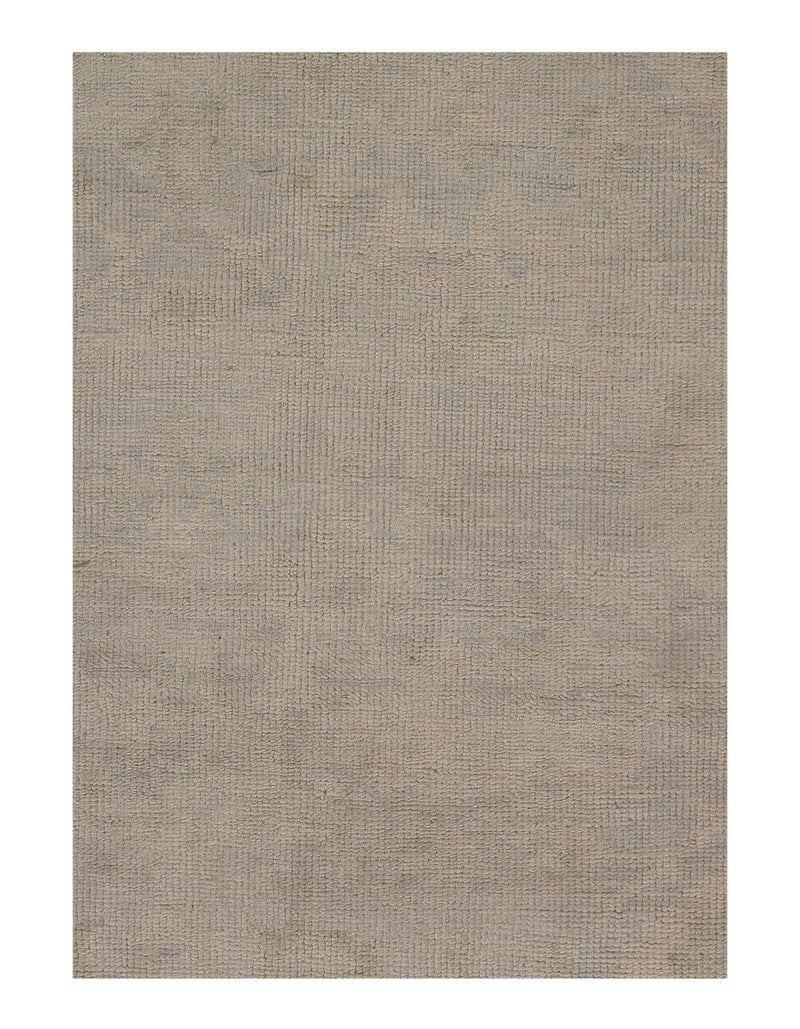 One-of-a-Kind Oushak Hand-Knotted Wool Gray Area Rug - 7'9" X 9'9"