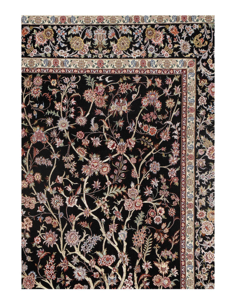 Persian Isfahan Wool & Silk 5' X 7'7"