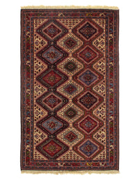 Multi color Persian hand Knotted Yalameh 5'6'' X 8'9''