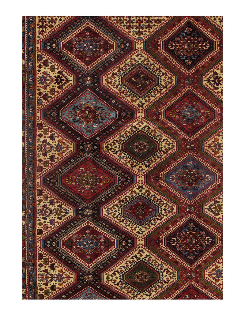 Multi color Persian hand Knotted Yalameh 5'6'' X 8'9''