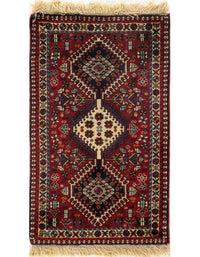 Red Persian yalameh 2' X 3'3"