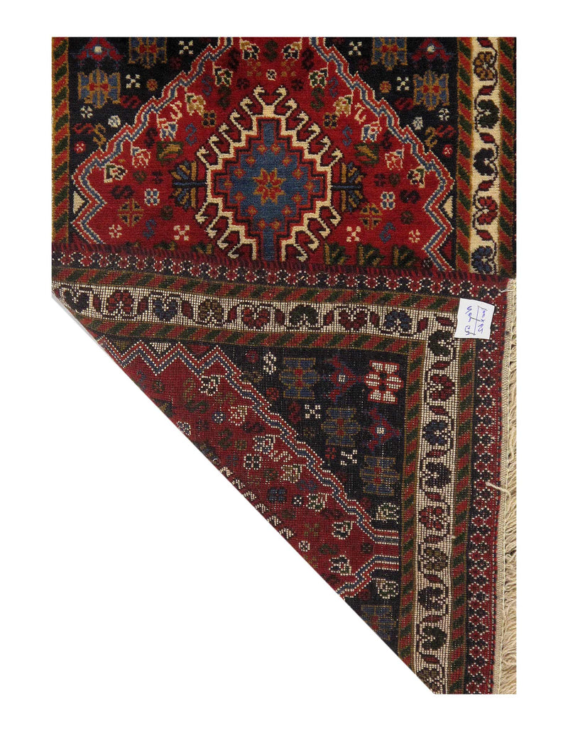 Red Persian Hand Knotted yalameh 2' x 3'