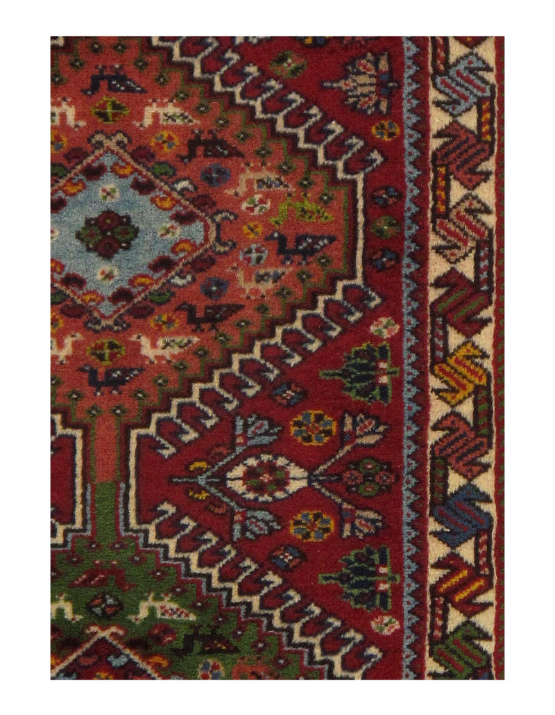 Fine Hand Knotted Persian Yalameh runner 2' X 5'5''