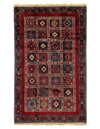 Red Persian Hand Knotted yalameh 5'1'' X 8'2''