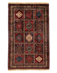 Persian Fine Hand Knotted Yalameh 5'1'' X 8'2''