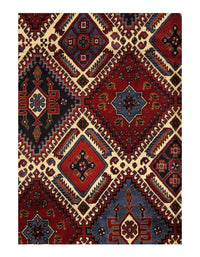 Persian Fine Hand Knotted Yalameh 6'7'' X 9'11''