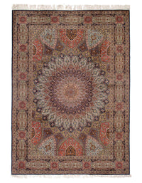 Fine silk & wool Persian Tabriz Design 7'11'x11'4"