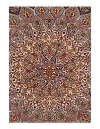 Fine silk & wool Persian Tabriz Design 7'11'x11'4"