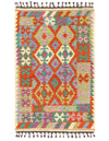 Kilim Handspun Wool Rug - 3'2" x 4'11'''