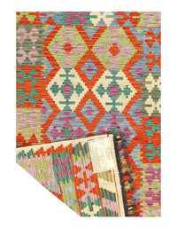 Kilim Handspun Wool Rug - 3'2" x 4'11'''