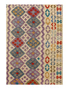 Multi color Flat weave kilim 6' 6''X 9' 7''