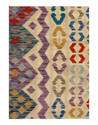 Multi color Flat weave kilim 6' 6''X 9' 7''