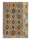 Multi color Flat weave kilim 6' 7''X 9' 7''