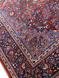 Red Color Fine Persian Antique Kashan 4'5'' X 6'11''