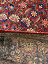 Red Color Fine Persian Antique Kashan 4'5'' X 6'11''