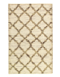 Beige color Flat weave Modern Rug - 3'1'' X 5'