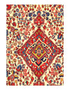 Fine Hand Knotted Persian Vintage sarouk 3'6'' x 5''2''