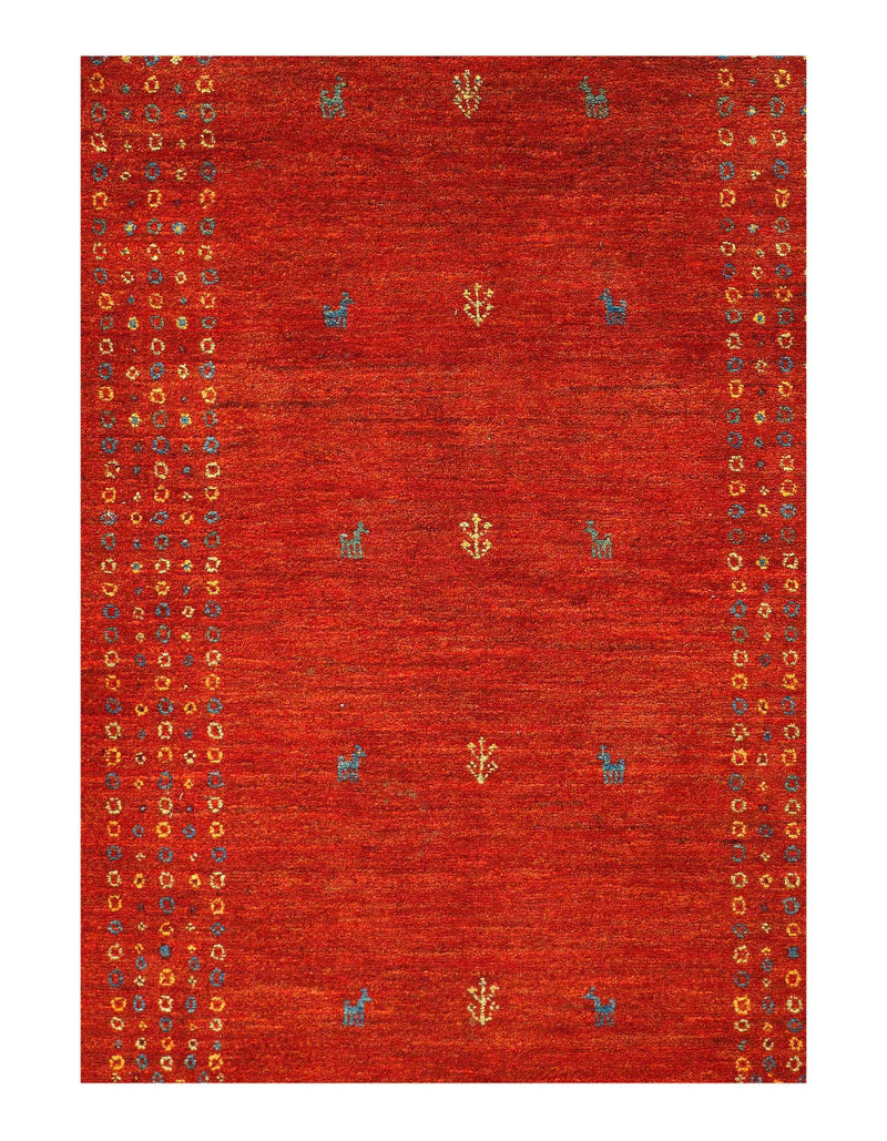 Fine Hand Knotted Persian Gabbeh 2'8'' X 5'2''