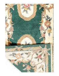 Fine Hand Knotted Pure silk Abusson runner 2'6'' X 8'